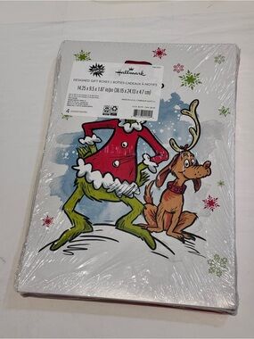 Hallmark Grinch & Max Festive Gift Boxes - Red, Green, White, Brown